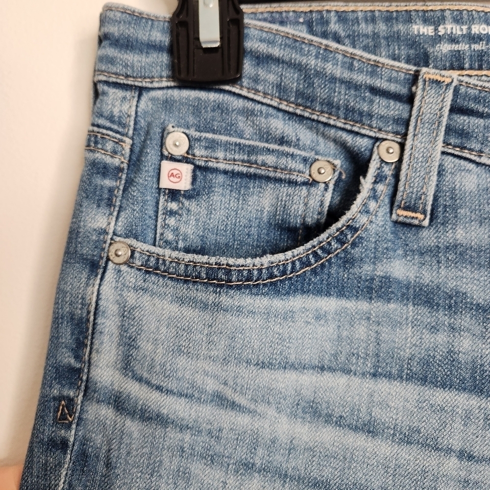 Adriano Goldschmied AG The Stilt Roll Up Cigarette Roll Up Ankle Jeans Size 29 - Picture 8 of 16
